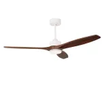 Fan Stem Evo ø1220mm White with Dark Wood Blades Madera Oscura LED 2875 SW 3000-4000-5000K ON-OFF