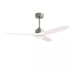 Fan Stem Evo ø1220mm Satin Nickel with White Blades White LED 2875 SW 3000-4000-5000K ON-OFF
