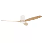 Fan Stem Evo ø1220mm Tube White with Light Wood Blades Light wood LED 2875 SW 3000-4000-5000K ON-OFF