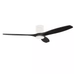 Fan Stem Evo ø1220mm Tube White with Black Blades Black LED 2875 SW 3000-4000-5000K ON-OFF