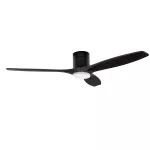 Fan Stem Evo ø1220mm Tube Black with Black Blades Black LED 2875 SW 3000-4000-5000K ON-OFF