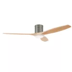 Fan Stem Evo ø1220mm Tube Satin Nickel with Light Wood Blades Light wood LED 2875 SW 3000-4000-5000K ON-OFF