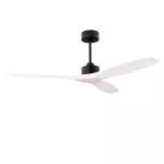 Fan Stem Evo ø1220mm Black with White Blades White LED