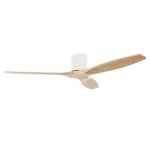 Fan Stem Evo ø1220mm Tube White with Light Wood Blades Light wood LED