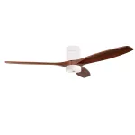 Fan Stem Evo ø1320mm Tube Play White with Dark Wood Blades