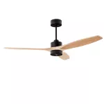 Fan Stem Evo ø1220mm Play Black with Light Wood Blades