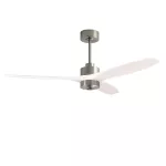 Fan Stem Evo ø1220mm Play Satin Nickel with White Blades