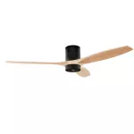 Fan Stem Evo ø1220mm Tube Play Black with Light Wood Blades