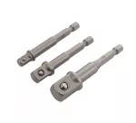 AWTOOLS ADAPTERY DO NASADEK HEX 3szt. 1/4"-3/8"-1/2" BL