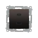 Simon 54 WMDZ-EC2CAx-046 Ładowarka 2xUSB C+A Quick Charge 5/9/12V (moduł), 3.1 A, 5V DC, 230V; brąz mat Koniec produkcji zamiennik: DEC2CAQ.01/46