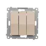 Simon 54 WMDL-031xxx-041 Łącznik potrójny (moduł) 10AX, 250V~, szybkozłącza; kremowy