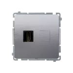 Simon Basic WMUH-0xxxx1-4011 Gniazdo HDMI pojedyncze (moduł); srebrny mat
