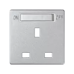 Simon 82 W8-200046-93x-xxxx Pokrywa do gniazda standard brytyjski z wyłącznikiem; aluminium