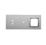 Simon 54 Touch WMDZ-01171S-071 Panel dotykowy S54 Touch, 3 moduły, 2 pola dotykowe pionowe + 1 pola dotykowe + 1 otwór na osprzęt S54, srebrna mgła