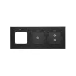 Simon 54 Touch WMDZ-01171S-073 Panel dotykowy S54 Touch, 3 moduły, 2 pola dotykowe pionowe + 1 pola dotykowe + 1 otwór na osprzęt S54, zastygła lawa