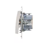 Simon 54 WMDL-010xxx-011 Łącznik jednobiegunowy (moduł) 10AX, 250V~, szybkozłącza; biały