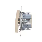 Simon 54 WMDL-011xxx-041 Łącznik jednobiegunowy z podświetleniem LED (moduł) 10AX, 250V~, szybkozłącza; kremowy
