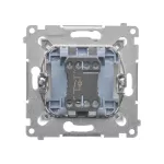 Simon 54 WMDL-011x2x-011 Łącznik jednobiegunowy z podświetleniem LED (moduł) 16AX, 250V~, zaciski śrubowe; biały
