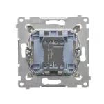 Simon 54 WMDL-011x2x-044 Łącznik jednobiegunowy z podświetleniem LED (moduł) 16AX, 250V~, zaciski śrubowe; złoty mat