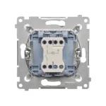 Simon 54 WMDL-011xx1-044 Łącznik jednobiegunowy z sygnalizacją załączenia LED (moduł) 10AX, 250V~, szybkozłącza; złoty mat
