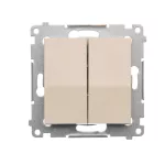 Simon 54 WMDL-050x2x-041 Łącznik świecznikowy (moduł) 16AX, 250V~, zaciski śrubowe; kremowy