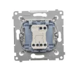 Simon 54 WMDL-550xxx-011 Łącznik świecznikowy do wersji IP44 (moduł) 10AX, 250V~, szybkozłącza; biały *Posiada wkładkę uszczelniającą pod klawisze DU1W
