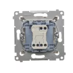 Simon 54 WMDL-550xxx-044 Łącznik świecznikowy do wersji IP44 (moduł) 10AX, 250V~, szybkozłącza; złoty mat *Posiada wkładkę uszczelniającą pod klawisze DU1W