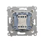 Simon 54 WMDL-061xxx-041 Łącznik schodowy z podświetleniem LED (moduł) 10AX, 250V~, szybkozłącza; kremowy