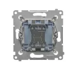 Simon 54 WMDL-020x2x-011 Łącznik dwubiegunowy (moduł) 16AX, 250V~, zaciski śrubowe; biały