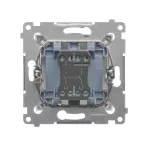 Simon 54 WMDL-020x2x-043 Łącznik dwubiegunowy (moduł) 16AX, 250V~, zaciski śrubowe; srebrny mat