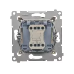 Simon 54 WMDL-021xxx-041 Łącznik dwubiegunowy z podświetleniem LED (moduł) 10AX, 250V~, szybkozłącza; kremowy