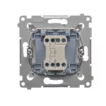 Simon 54 WMDL-091xxx-011 Przycisk „dzwonek” z podświetleniem LED (moduł) 10AX, 250V~, szybkozłącza; biały