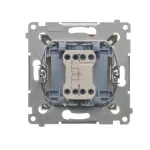 Simon 54 WMDL-091xxx-044 Przycisk „dzwonek” z podświetleniem LED (moduł) 10AX, 250V~, szybkozłącza; złoty mat