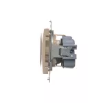 Simon 54 WMDW-0311Sx-041 Gniazdo Schuko z przesłonami (moduł) 16A, 250V~, szybkozłącza; kremowy