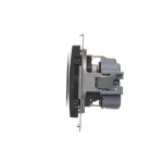 Simon 54 WMDW-0311Sx-048 Gniazdo Schuko z przesłonami (moduł) 16A, 250V~, szybkozłącza; antracyt