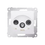 Simon 54 WMDA-06xxxx-011 Gniazdo R-TV-DATA (moduł); biały
