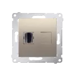Simon 54 WMDH-0XXXX1-044 Gniazdo HDMI (moduł); złoty mat