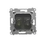 Simon 54 WMDH-0XXXX2-048 Gniazdo HDMI podwójne (moduł); antracyt