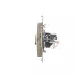 Simon 54 WMDK-0620xx-044 Gniazdo komputerowe podwójne RJ45 kategoria 6, z przesłoną przeciwkurzową (moduł); złoty mat