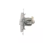 Simon 54 WMDK-0640xx-011 Gniazdo komputerowe podwójne RJ45 kategoria 6 ekranowane z przesłoną przeciwkurzową (moduł); biały