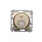 Simon 54 WMDR-001R0x-044 Łącznik z czujnikiem ruchu (moduł) 20-500 W; złoty mat