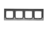 Simon 54 Premium WMDZ-0140xK-046 Ramka 4-krotna PREMIUM do puszek karton-gips IP20 / IP44; brąz mat