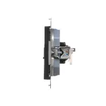 Simon 55 WMDA-P91xx5-149 Gniazdo komputerowe pojedyncze RJ45 kategoria 6, z przesłoną przeciwkurzową (moduł); Czarny mat