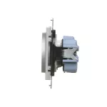Simon 55 WMDW-001111-143 Gniazdko wtyczkowe bez uziemienia z przesłonami (moduł) 16 A, 250 V~, szybkozłącza; Aluminium mat