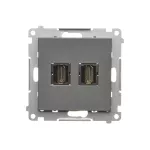 Simon 55 WMDA-P95xx7-116 Gniazdo HDMI podwójne (moduł); Grafitowy mat