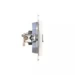 Simon 55 WMDA-P96xx7-111 Gniazdo HDMI + RJ45 kat.6. (moduł); Biały mat