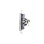 Simon 55 WMDA-P96xx7-114 Gniazdo HDMI + RJ45 kat.6. (moduł); Jasnoszary mat