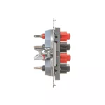 Simon 55 WMDG-01300x-116 Gniazdo głośnikowe 4-krotne (moduł). Przekrój przewodów dla wejścia i wyjścia 2,5 mm2; Grafitowy mat
