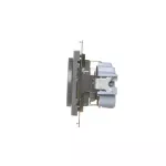 Simon 55 WMDW-021111-116 Gniazdo Schuko z przesłonami (moduł) 16 A, 250 V~, szybkozłącza; Grafitowy mat