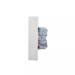 Simon 55 WMEW-22411E-143 Gniazdo Schuko z przesłonami podwójne 16 A, 250 V~, zaciski śrubowe; Aluminium mat